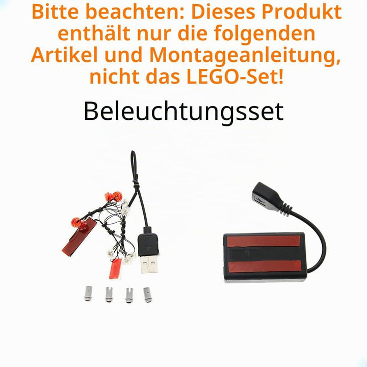 GEAMENT LED Licht-Set Kompatibel mit Lego Ferngesteuerter Stunt-Racer (Remote-Controlled Stunt Racer