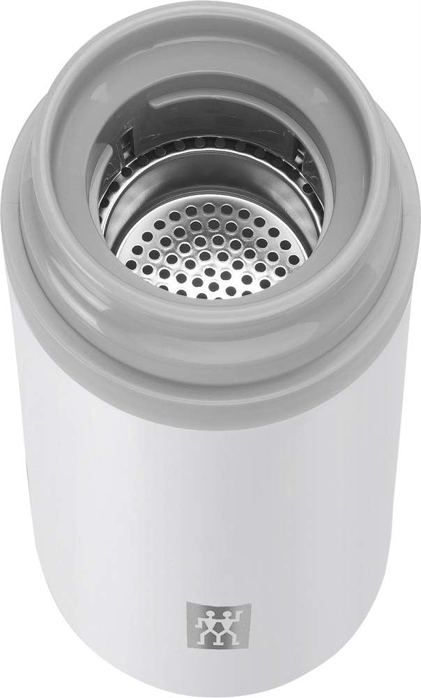 ZWILLING Thermo Thermoflasche, 420 ml, Integrierter Siebeinsatz, Isolierflasche für Tee &amp; Infused Wa