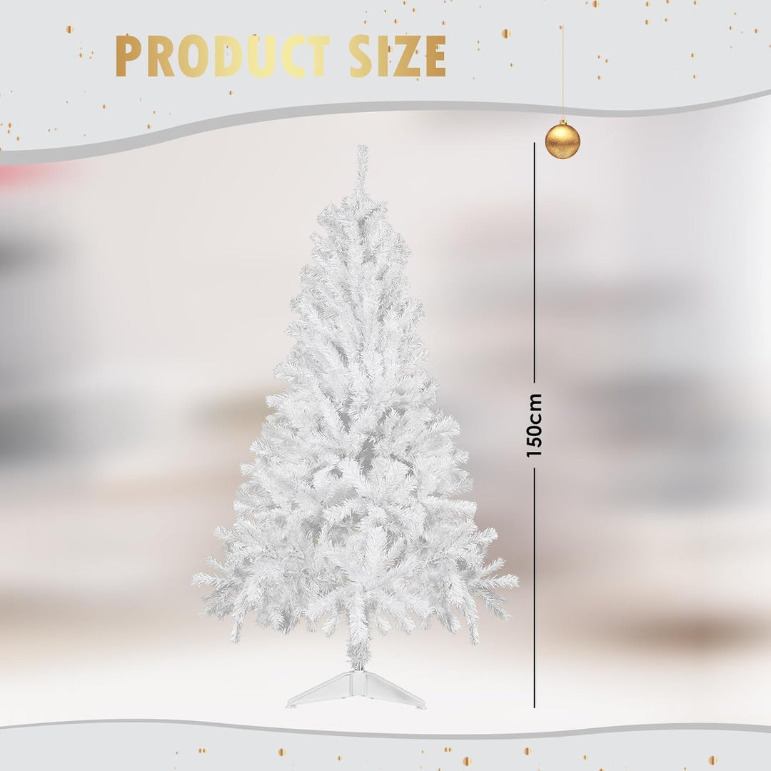 CCLIFE Künstlicher Weihnachtsbaum Nordmanntanne, 150cm, 380 Astspitzen, Tannenbaum Klein, Spritzguss