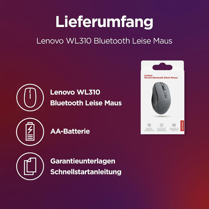 Lenovo WL310 Bluetooth Silent Mouse