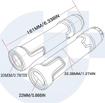 YIEBA 22mm 7/8'' Universelle Motorradhandgriffe Motorrad Lenkergriffe Griff Griffgummis Für Multistr