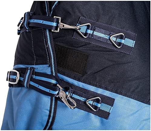 RL24 - Winterdecke High Neck 300g Füllung 600D BASICLINE blau/Babyblau 115cm Blau/Babyblau (Altes Mo