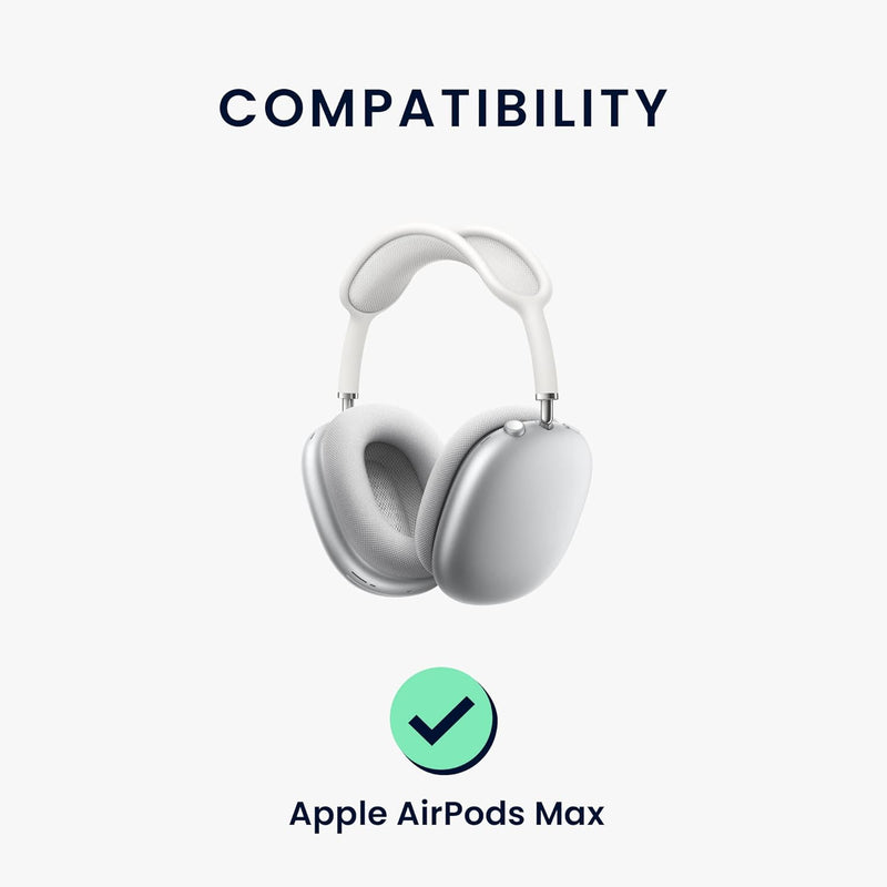 kwmobile 2X Ohrpolster kompatibel mit Apple AirPods Max Polster - Kopfhörer Polster aus Kunstleder f