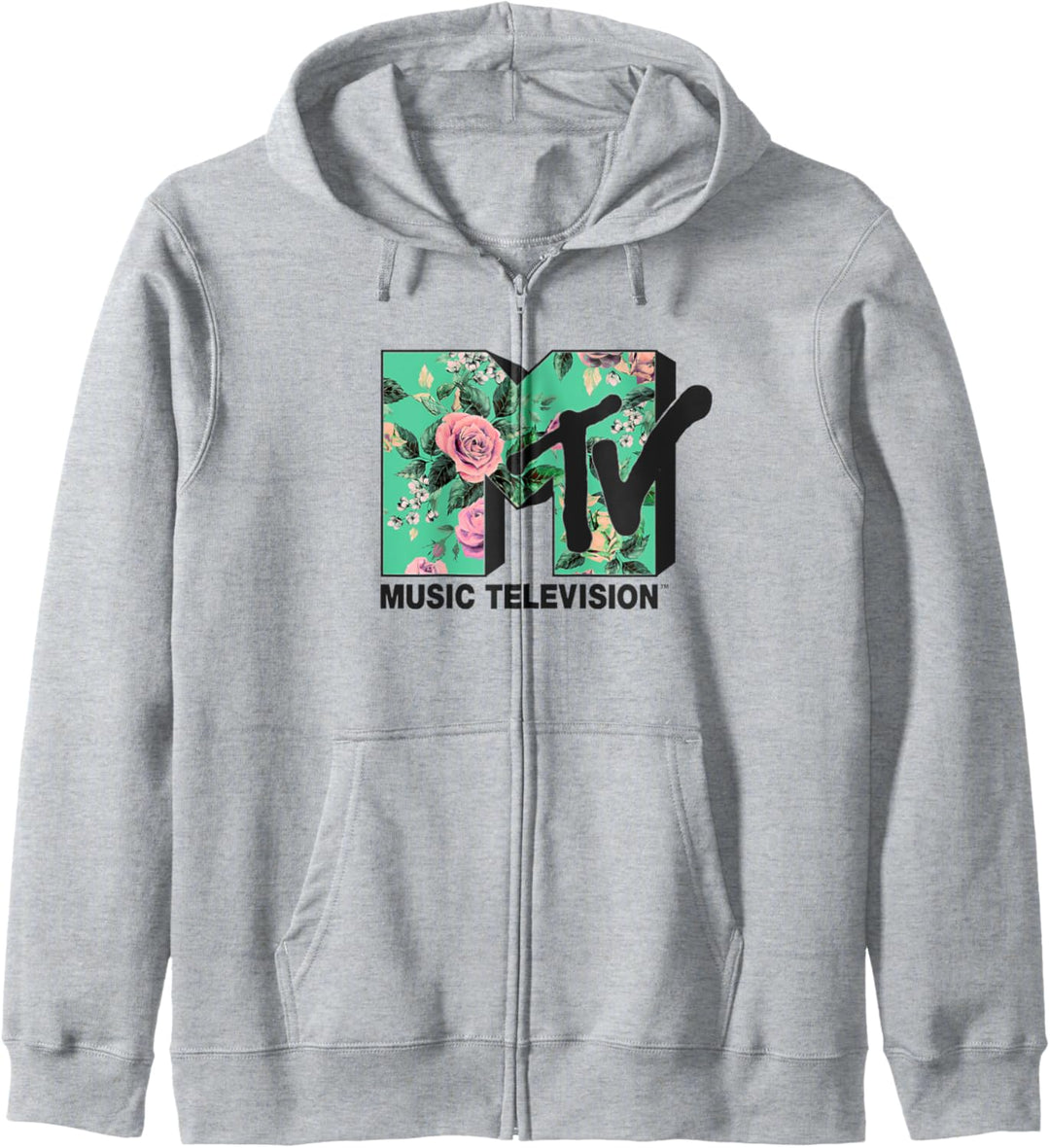 MTV Logo Light Floral Style Kapuzenjacke