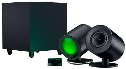Razer Nommo V2 Pro - Full-Range-2.1-Gaming-Lautsprecher für PC mit kabellosem Subwoofer (3-Zoll-Full