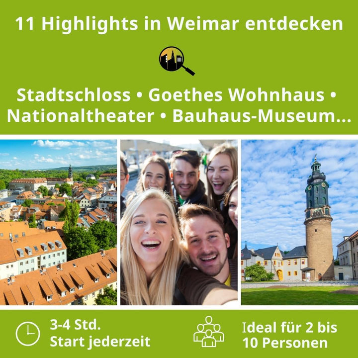 Schnitzeljagd Weimar – Stadtspiel für Erwachsene und Familien | Stadtrallye durch Weimars Altstadt |