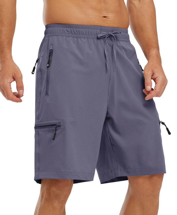 YSENTO Herren Kurze Wanderhose Leichte Sommer Kurze Outdoor Cargohose Schnelltrocknend Kurze Trekkin