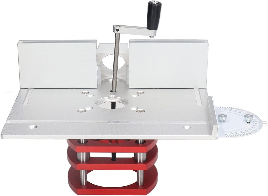 Oberfräserlift mit Oberplatte, Aluminium-Präzisionsfräser-Hebesystem mit Gehrungslehre, Holzbearbeit