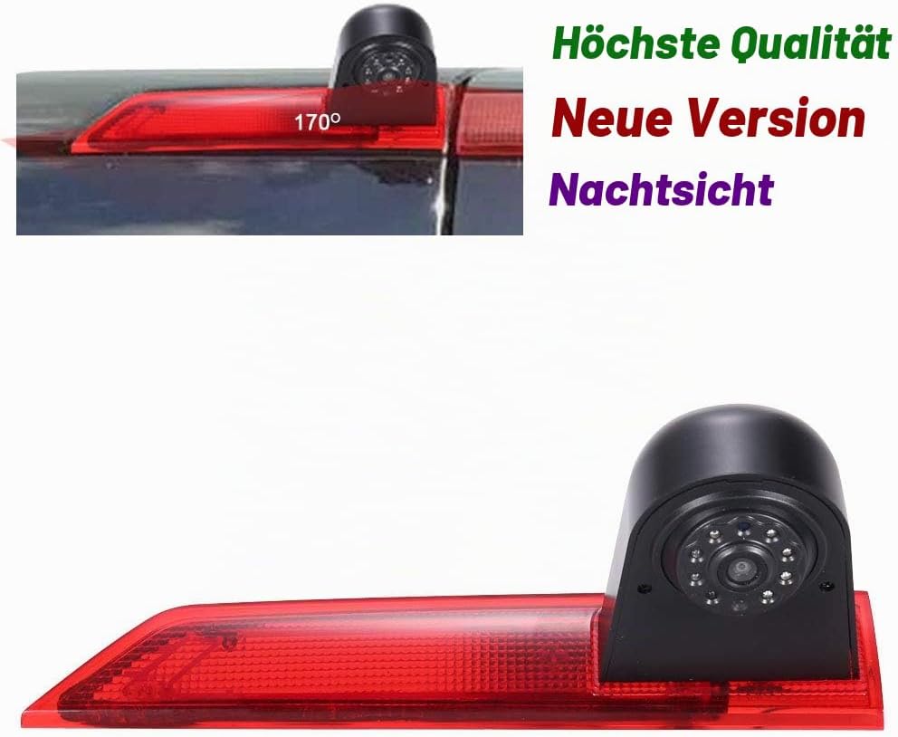 HD Auto Wohnwagen Rückfahrsystem Bremsleuchte Rückfahrkamera Van Dachkamera Einparkkamera Einparkhil