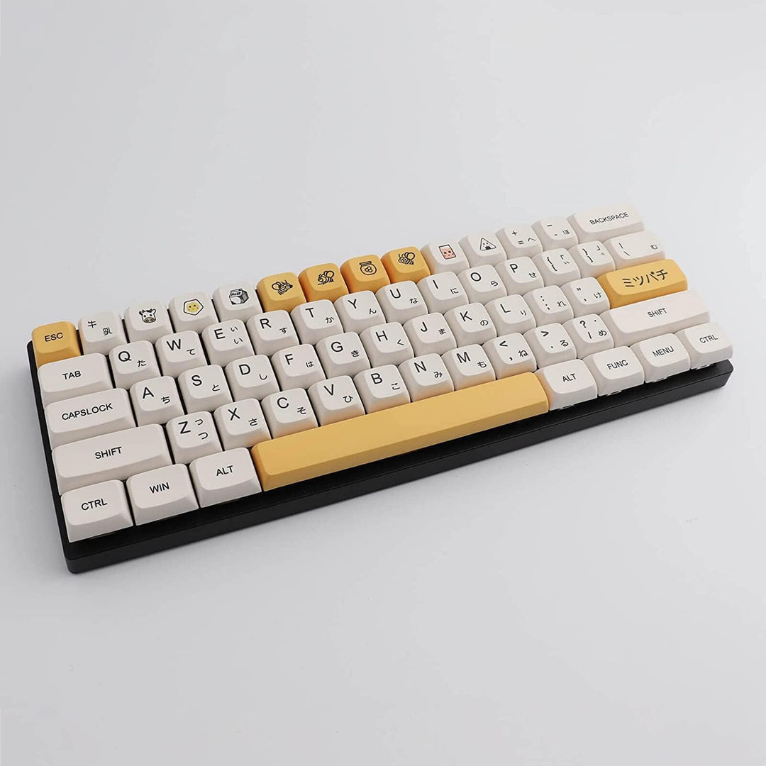 PBT Keycaps 138 Keys XDA Dye Sublimation Tastenkappe Honigmilch Tastenkappe Kirschprofil Kompatibel