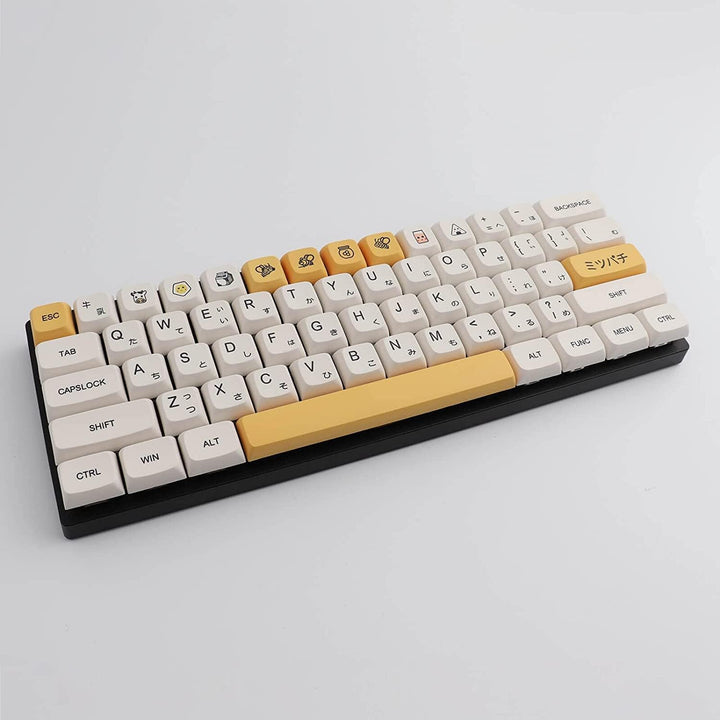 PBT Keycaps 138 Keys XDA Dye Sublimation Tastenkappe Honigmilch Tastenkappe Kirschprofil Kompatibel