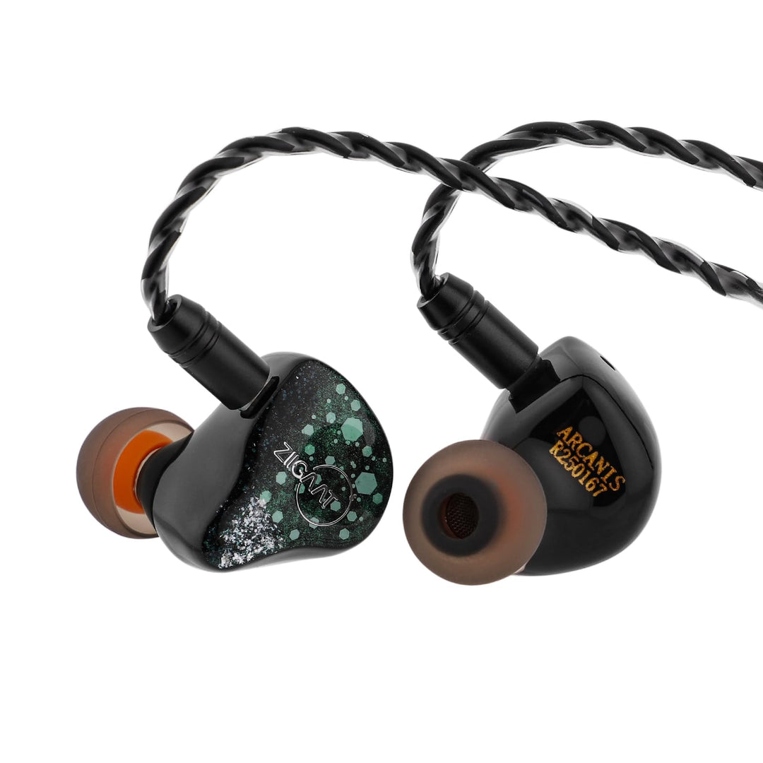 LINSOUL ZiiGaat Arcanis In-Ear-Monitor, Professioneller 2DD+5BA Hybrid IEM Earphone, Gaming -Ohrhöre