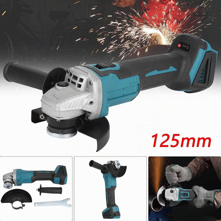 Youyijia Akku Winkelschleifer 800 Watt Scheiben-Ø 125 mm Leerlaufdrehzahl 0-20.000U/min 18V Winkelsc