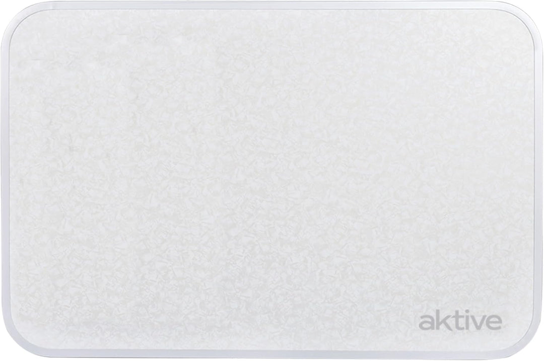 AKTIVE Klappbarer Strandtisch, Niedriger Strandtisch, 60x40x40cm, weiss, Metallgestell, Holzplatte,