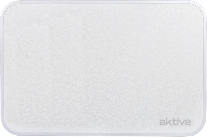 AKTIVE Klappbarer Strandtisch, Niedriger Strandtisch, 60x40x40cm, weiss, Metallgestell, Holzplatte,