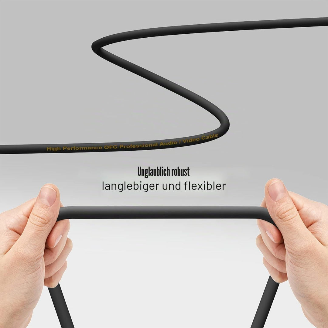 XLR Kabel 1m 4 Farben, 3-Pin XLR Stecker auf Buchse Mikrofonkabel für Mikrofon, Verstärker, Mischpul