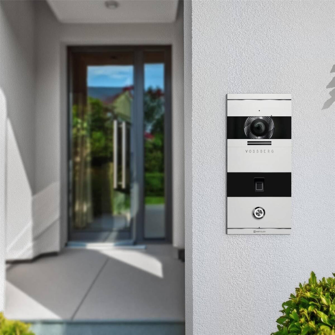 Metzler VDM10 2.0 Video Sprechanlage mit türöffner und Fingerprint, Anschluss 2-Draht IP, Türsprecha