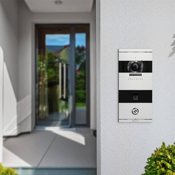 Metzler VDM10 2.0 Video Sprechanlage mit türöffner und Fingerprint, Anschluss 2-Draht IP, Türsprecha