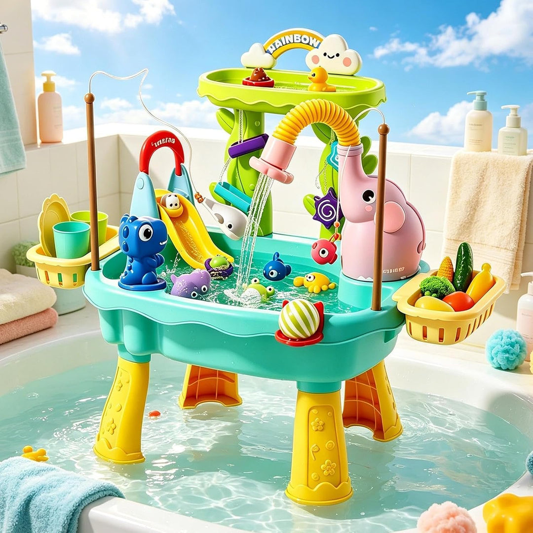Generisch Outdoor Wassertisch Elefanten-Design Sommer Spielzeuge Angelspiel | Kinder Aktivitätstisch
