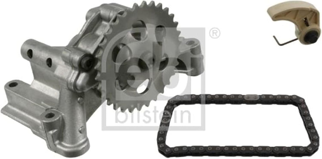 febi bilstein 33753 Ölpumpensatz mit Kettenrad, Kette und Gleitschiene , 1 Stück