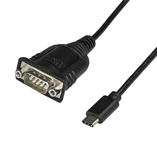 StarTech.com USB-C auf Seriell Adapter mit COM Retention - USB C zu RS232 Kabel - USB C zu DB9 Kabel