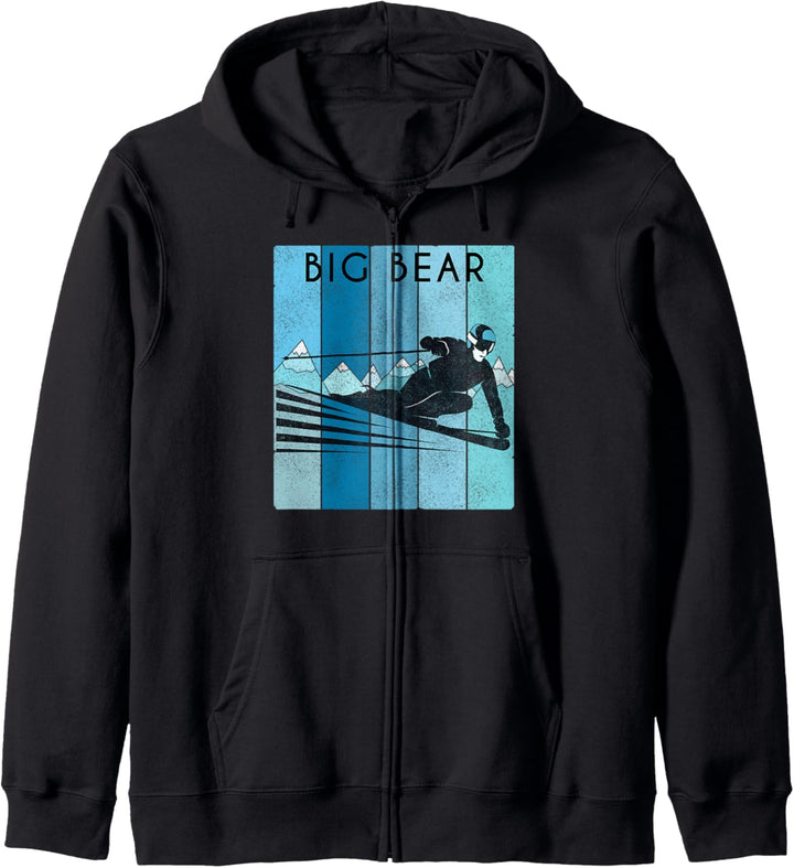 Retro Ski Big Bear T-Shirt – Vintage Snow Ski Kapuzenjacke
