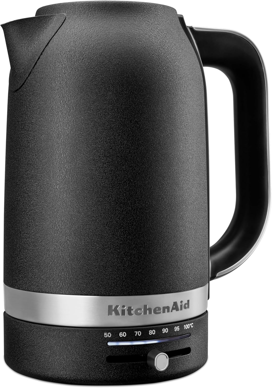 KitchenAid 5KEK1701EBK Wasserkocher 1,7 L mit digitaler Temperatureinstellung (50°C-100°C), Warmhalt