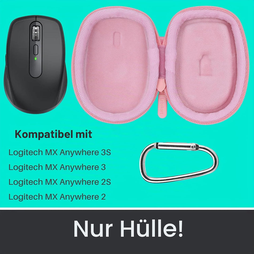 Hart Reise Schutz Hülle Etui Tasche für Logitech MX Anywhere 3S Anywhere 3 Anywhere 2S Anywhere 2 Fo