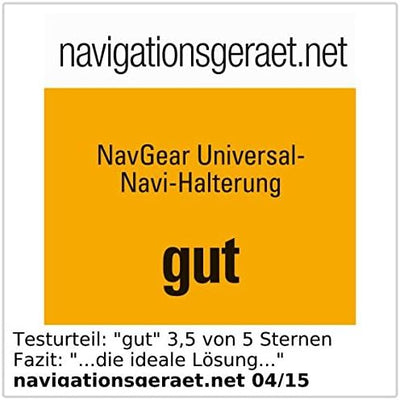 NavGear Navi Halterung Auto: Universal-Kfz-Navi-Halterung für Armaturenbrett und Glatte Oberflächen