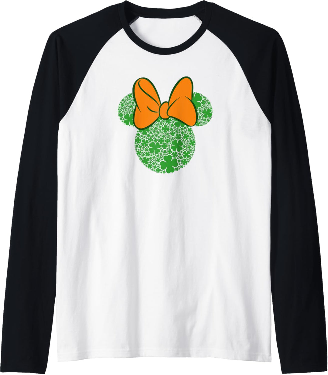 Disney Minnie Mouse St. Patrick's Day Shamrock Ears Raglan