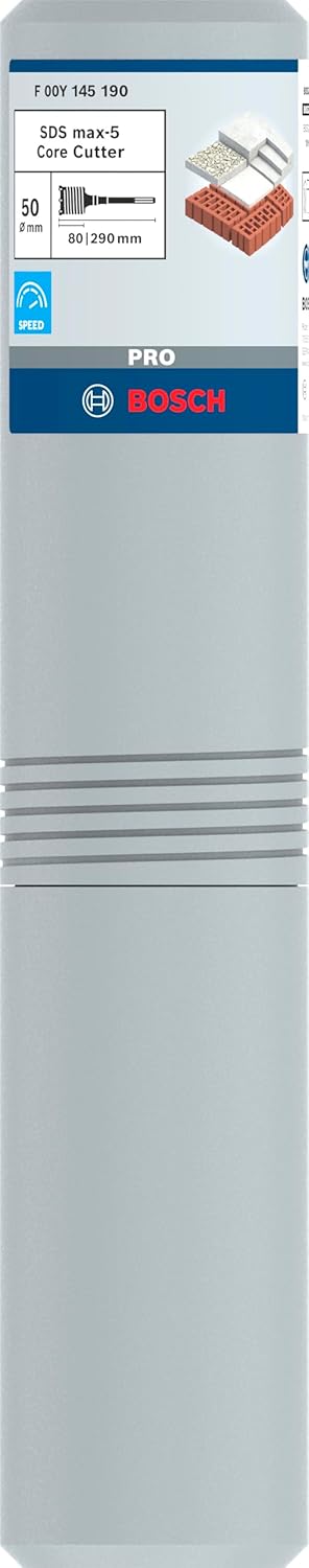 Bosch Professional Hohl-Bohrkrone SDS-max-9 Core Cutter einteilig (Ø 50 mm) 50 mm 290 mm, 50 mm 290