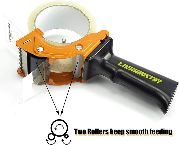 2 Pcs LDS Industry Paketklebeband Klebebandabroller Paketbandabroller Packband Paketband Papierklebe