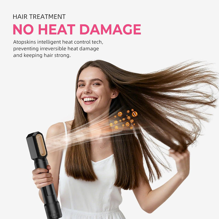 Pro Haarstyler Warmluftbürste Hair Styler Set Hairstyler 6 in 1, Atopskins 6 In 1 Air Styler Set, Fö