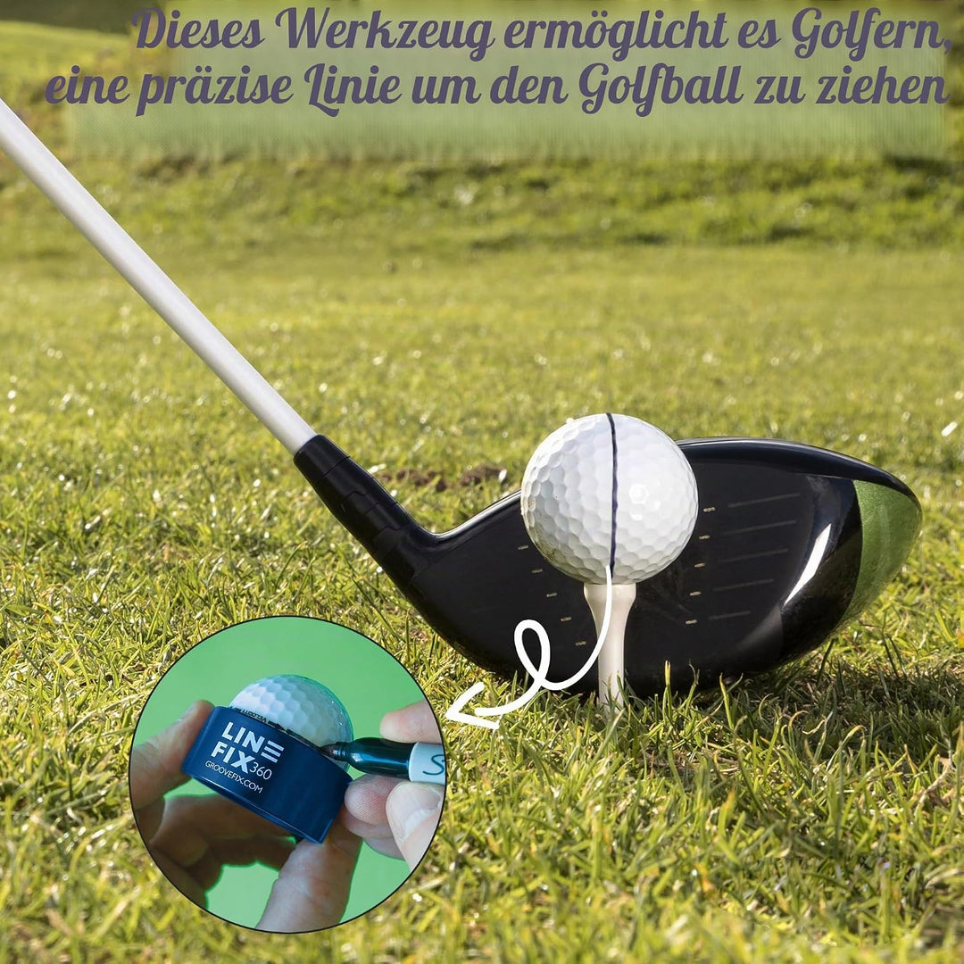 GrooveFix LineFix360 - Ball line Marker Blau, Blau