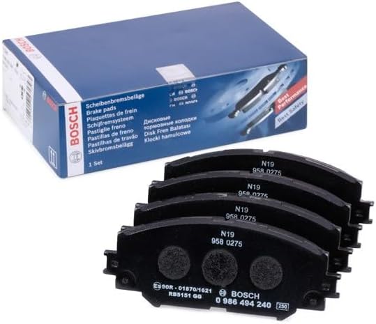 Bosch BP1303 Bremsbeläge - Vorderachse - ECE-R90 Zertifizierung - vier Bremsbeläge pro Set