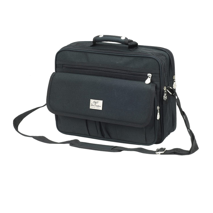 Herren Flugbegleiter Umhängetasche Arbeitstasche Schultertasche Messenger Herrentasche in Schwarz