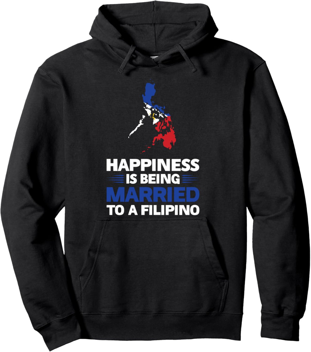 Glück ist mit einem Filipino verheiratet Pullover Hoodie