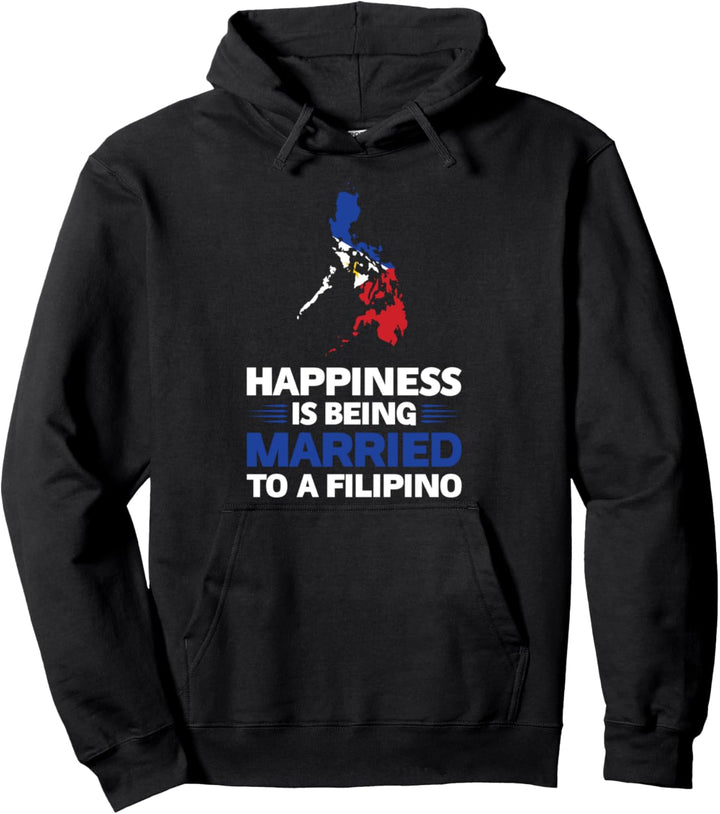 Glück ist mit einem Filipino verheiratet Pullover Hoodie