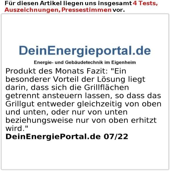 Rosenstein & Söhne Grill: Digitaler Panini-, Sandwich- & Kontaktgrill, Timer & Memory, 2.000 W (Kont