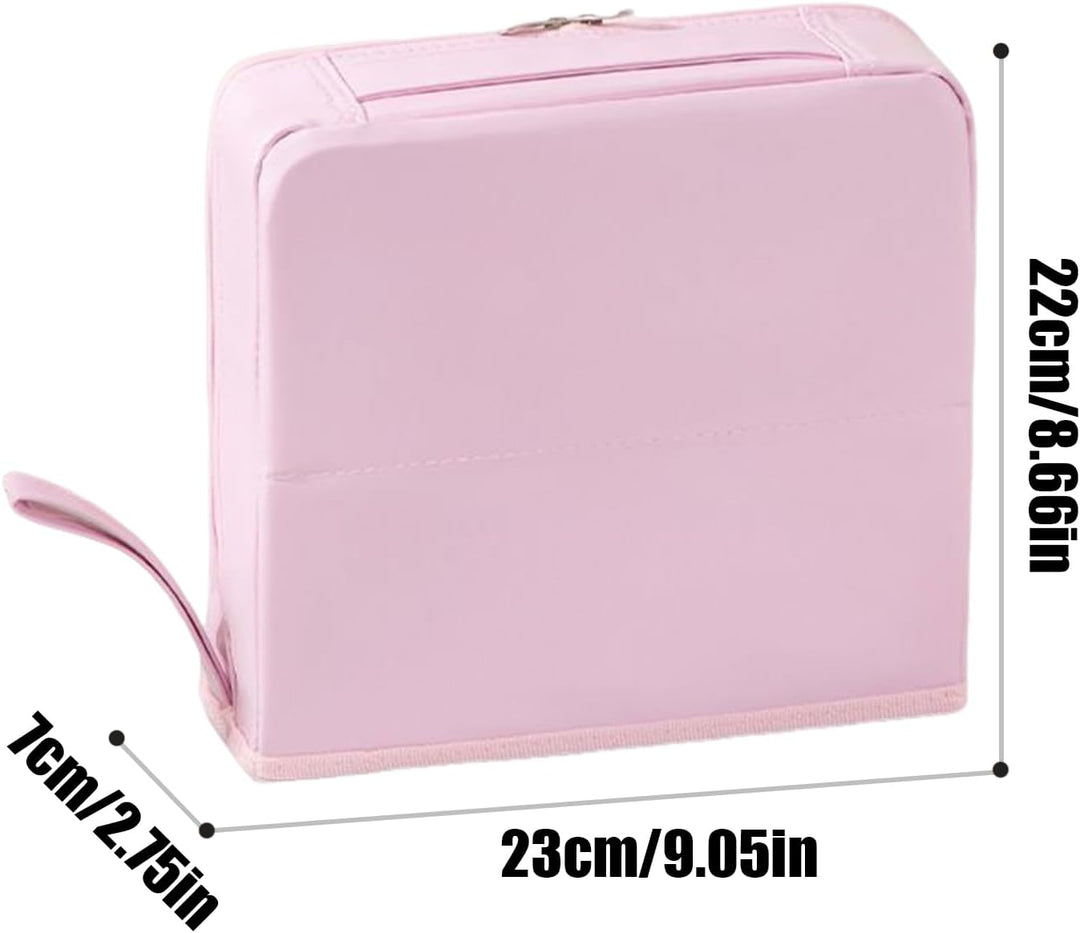 Reise-Kosmetiktasche, parallele Make-up-Tasche, grosse Kapazität, Organizer mit Fächern, wasserdicht