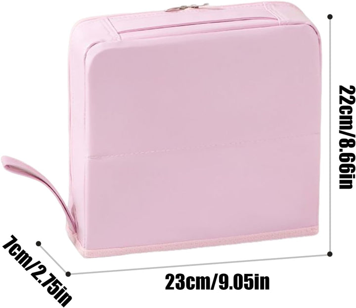 Reise-Kosmetiktasche, parallele Make-up-Tasche, grosse Kapazität, Organizer mit Fächern, wasserdicht
