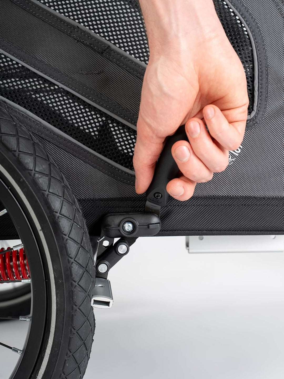 TrendPet DogBus Plus S - Gefederter Aluminium Fahrradanhänger, Hundeanhänger für kleine bis mittlere