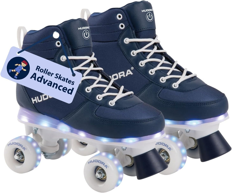 VORBESTELLUNG: Roller Skates Advanced, Navy LED, Gr. 29-38 33/34, 33/34