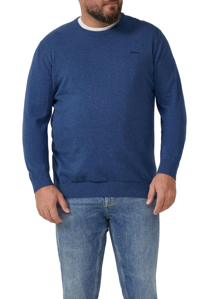 s.Oliver Pullover mit Crew Neck Herren 3XL 55w0_royalblau, 3XL 55w0_royalblau