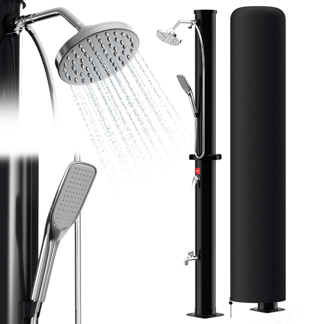 SWANEW solardusche 20 Liter Solar-Gartendusche - energiesparend, schwenkbarer Duschkopf um 180°, int