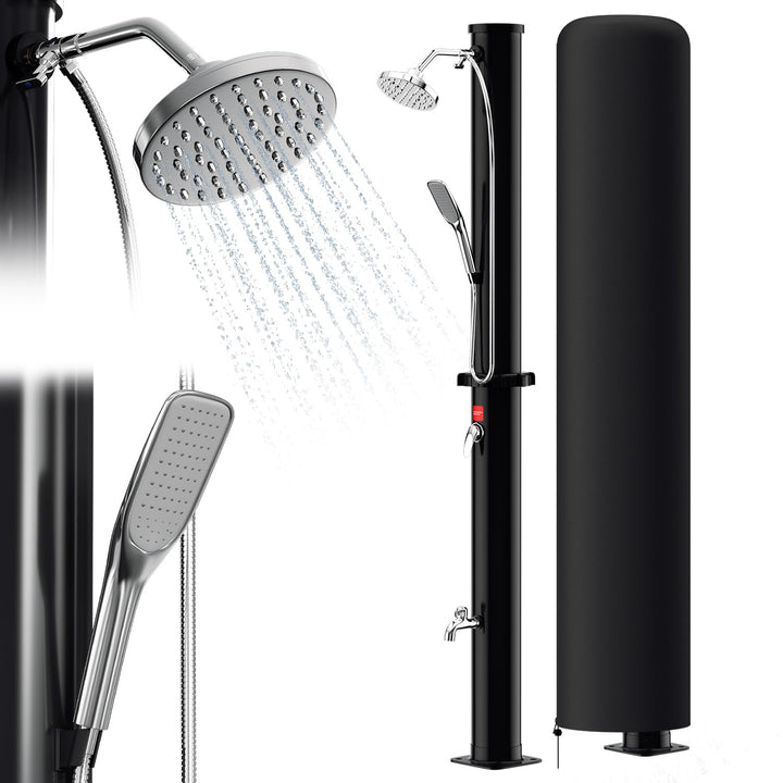 SWANEW solardusche 20 Liter Solar-Gartendusche - energiesparend, schwenkbarer Duschkopf um 180°, int