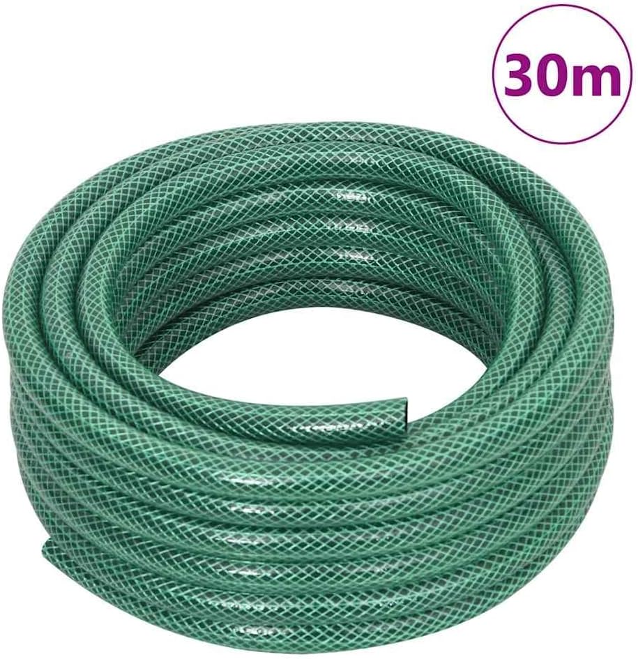vidaXL Schlauchtrommel, Schlauchaufroller Freistehend mit 30m Schlauch, Gartenschlauch mit Anschluss