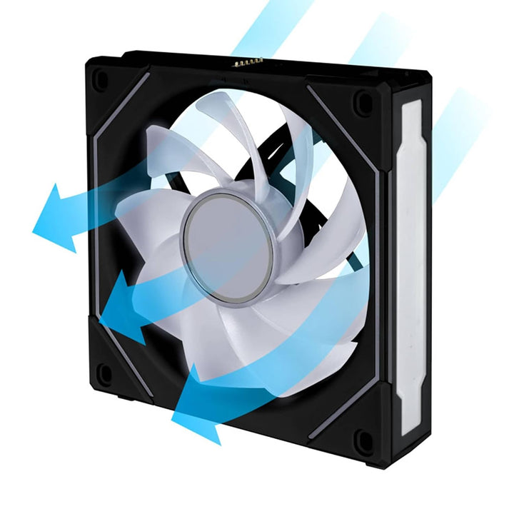 Lian Li UNI FAN SL-INF Reverse Blade ARGB 120mm Dreifach-Lüfter-Pack - Schwarz - Infinity Mirror RGB