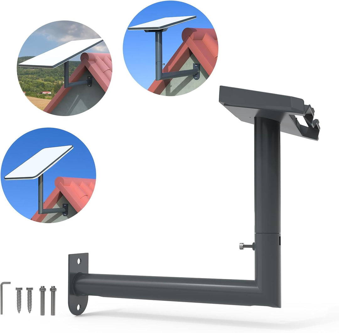 HOLACA Aufgerüstete Halterung für Starlink Gen 3/2,Starlink Mini, Verstellbare lange Wandhalterung S