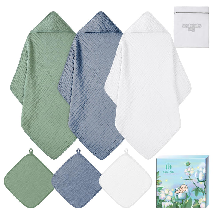 Set Aus Kapuzenhandtuch Baby Handtuch Mit Kapuze, Decke Und Badetuch Neugeborene MäDchen & Jungen, E